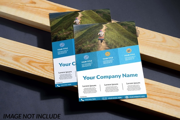 Travel agency flyer design