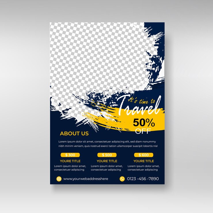 Travel agency flyer template