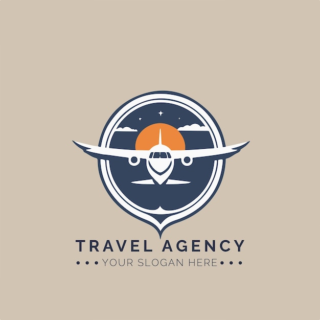 Travel Agency Logo Concept for Company and Branding