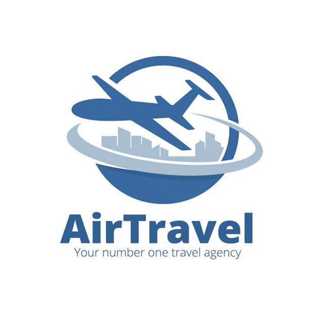 travel agency logo design vector