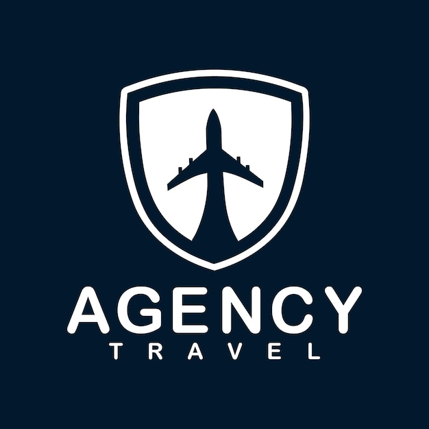 Vector travel agency logo design