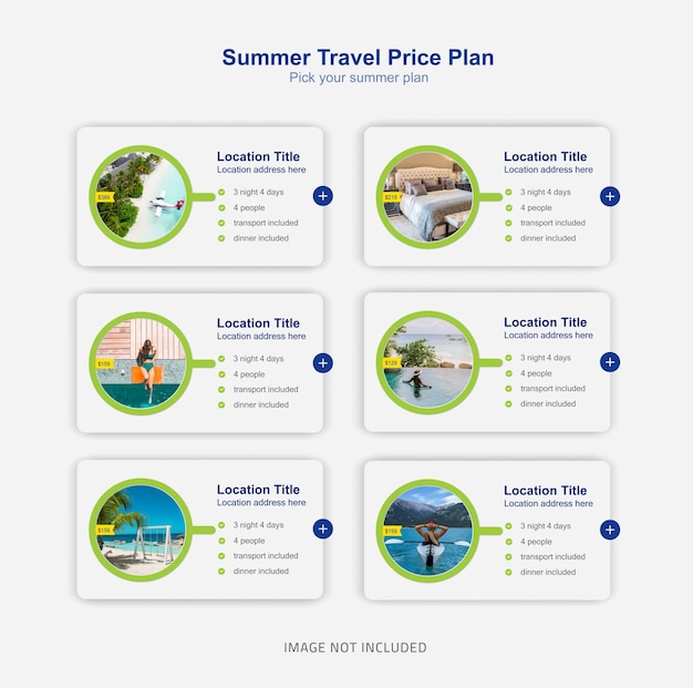 Travel agency price plan