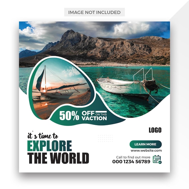 Travel Agency Social Media Post Template