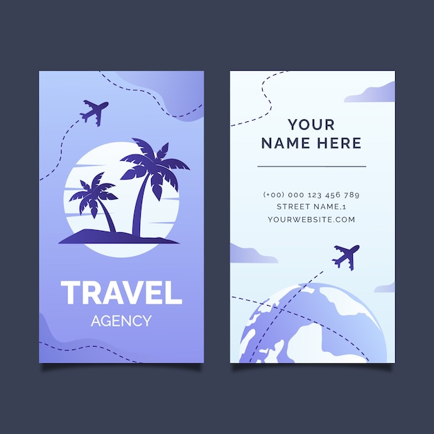 Vector travel agency template design