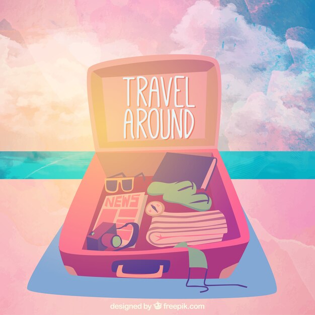 Travel around background