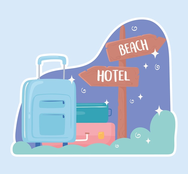 旅行手荷物の道標