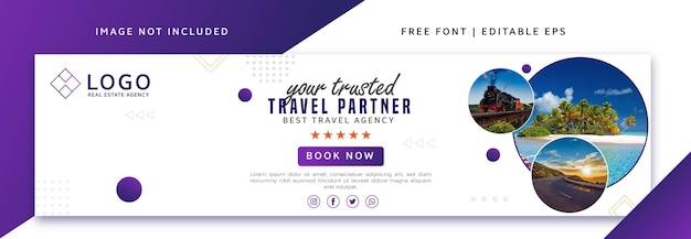 Travel Banner Cover Template for LinkedIn Profile