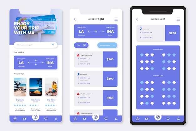 Travel booking app