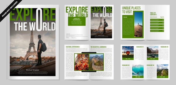 travel brochure design template