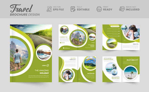 Travel brochure template