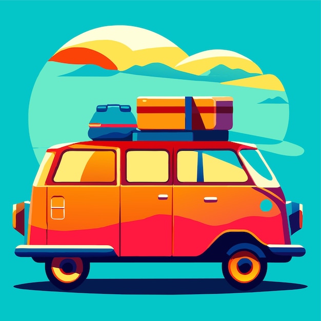 Travel by car on summer holiday