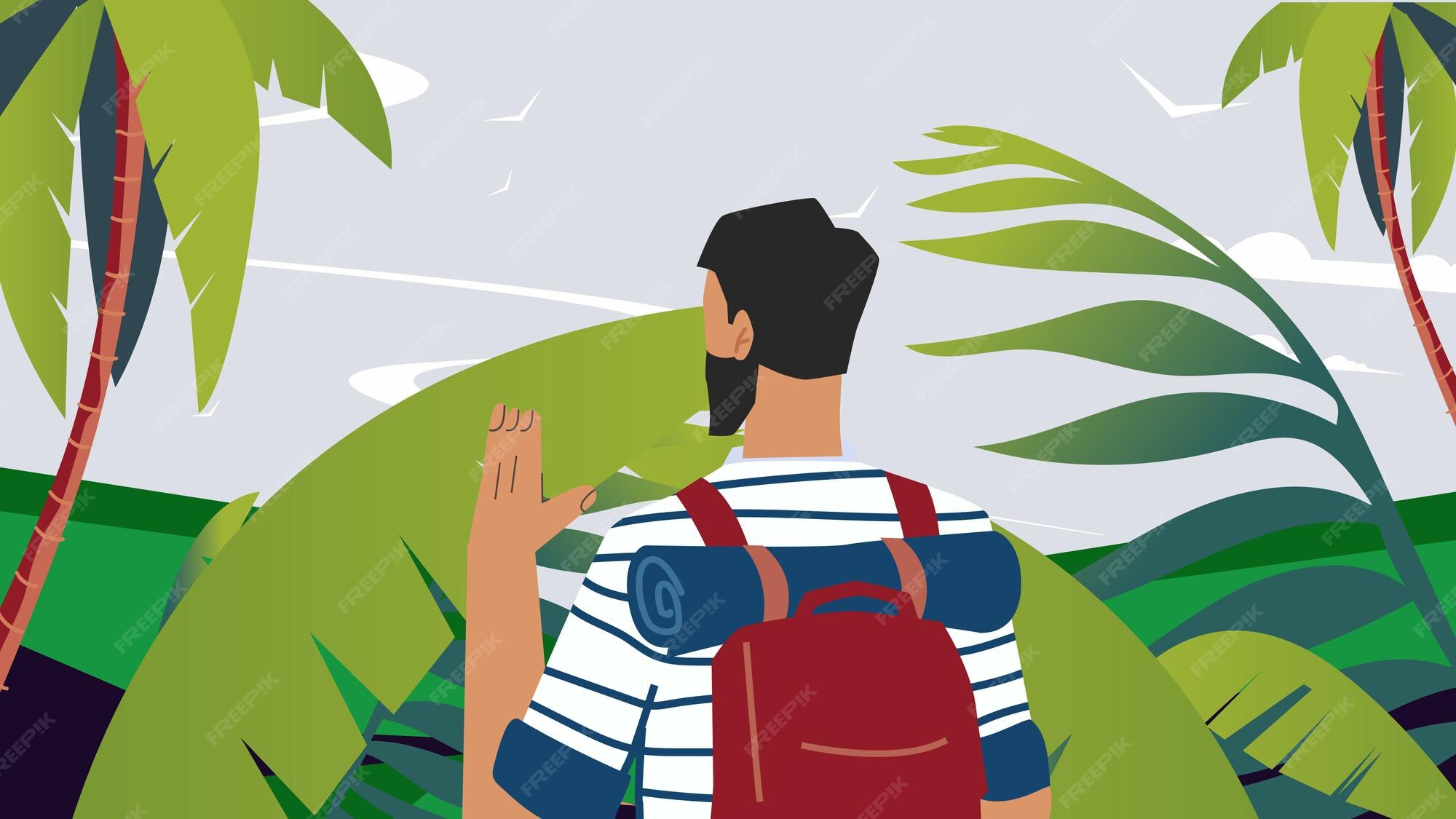 Premium Vector Travel Concept Of Discovering Exploring And Observing Premium Vector Travel Concept Of Discovering Exploring And Observing