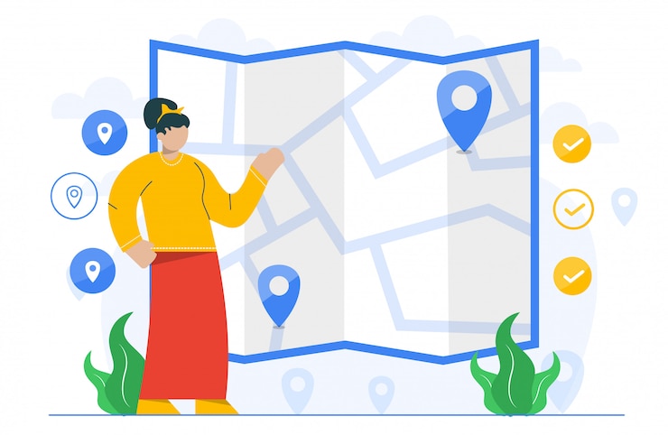 Vector travel concept illustration for landing page template