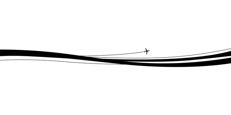 वेक्टर travel concept with airplane for frosted sticker
