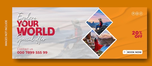 travel cover template design