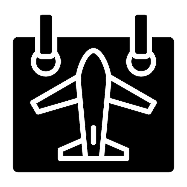 Vector travel date icon style