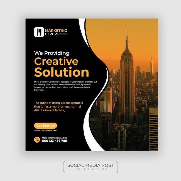 Travel and digital marketing live webinar and corporate social media post template,