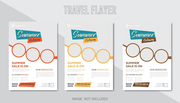 Vector 旅行、世界を探索するポスターまたはバナーのテンプレート