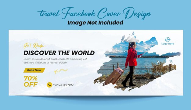 Travel facebook cover template design for you