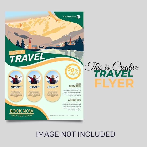 Travel Flyer Colorful Travel Flyer