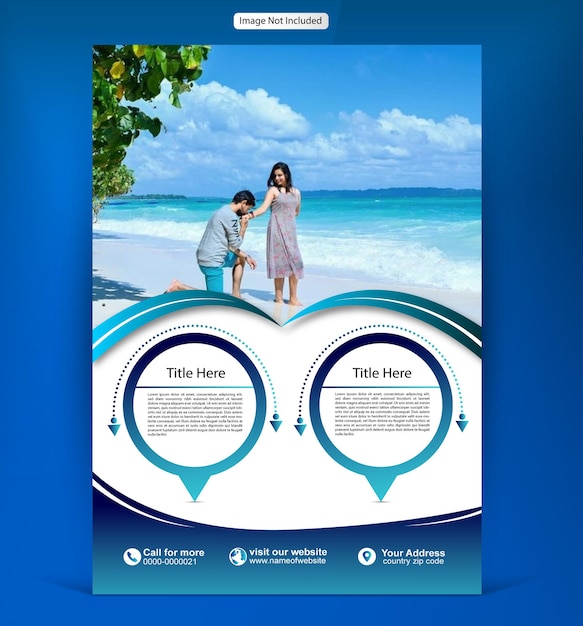 travel flyer design template