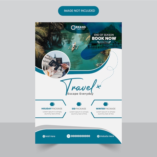 Travel Flyer ontwerpsjabloon