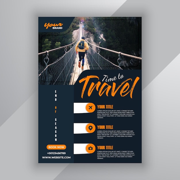 Travel flyer or poster