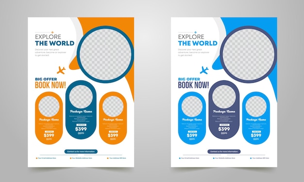 Travel  flyer template