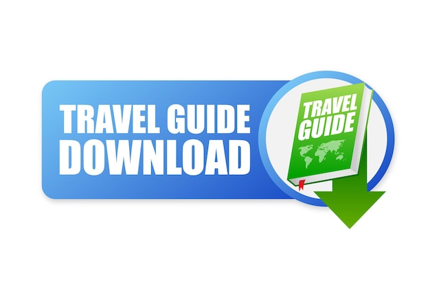 Icona della guida di viaggio libro del turismo illustrazione vettoriale