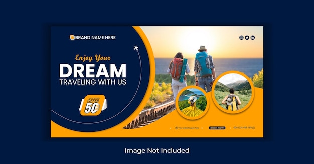 Travel holiday vacation and tourism Instagram post or social media post template