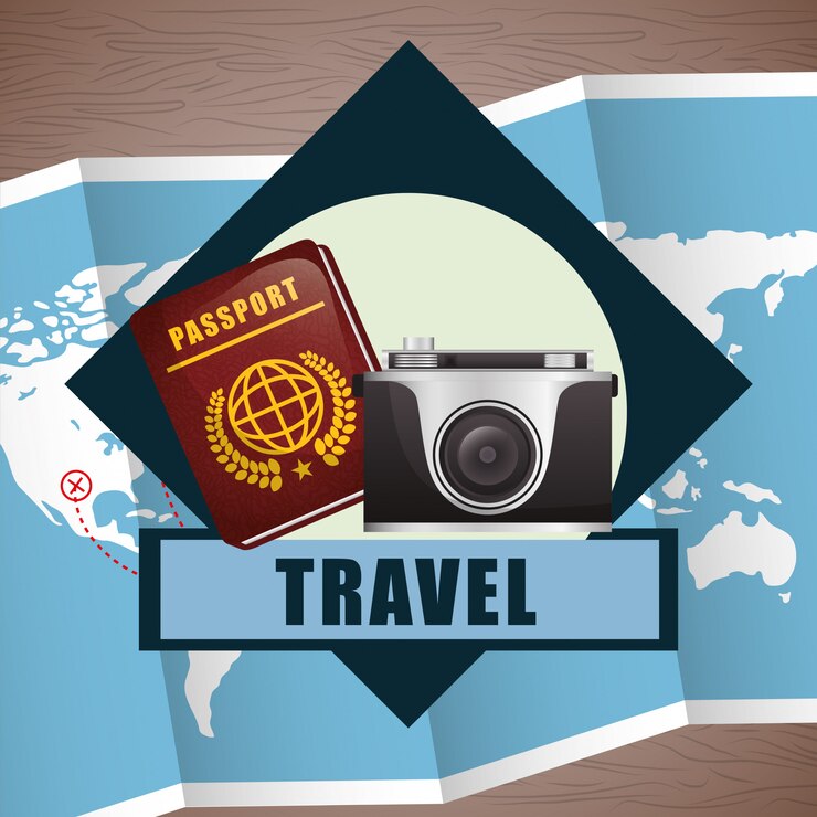 Vector travel icon, vector illustration