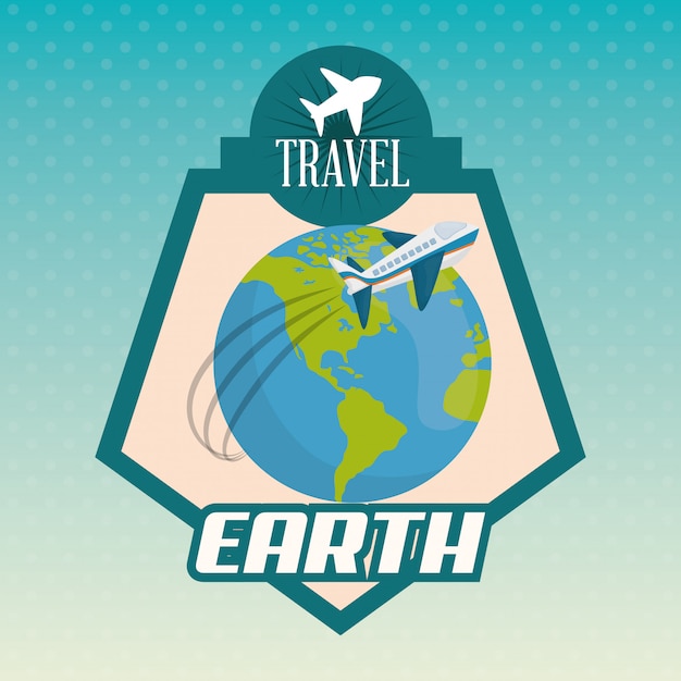 Travel icon, vector illustration