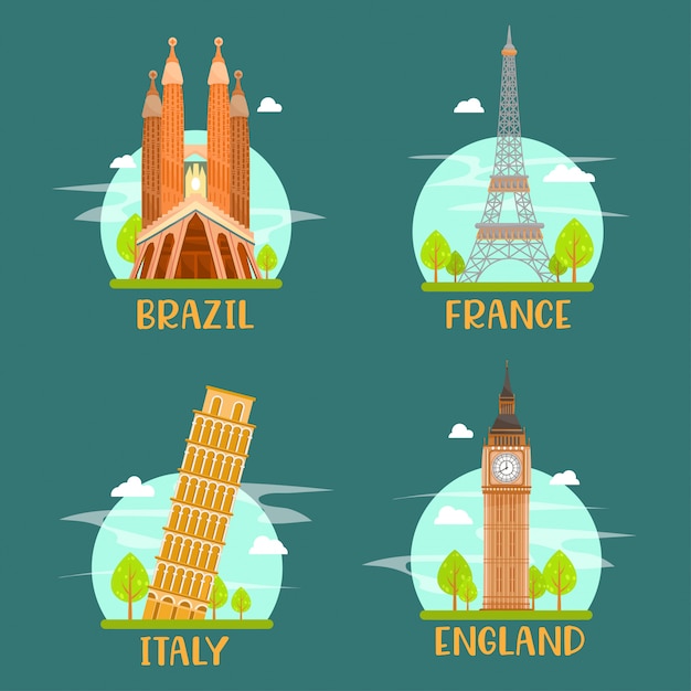 Travel icons collectie