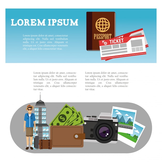 Travel and infographic design 