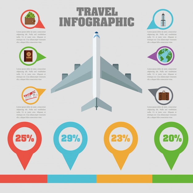 Vector travel and infographic design