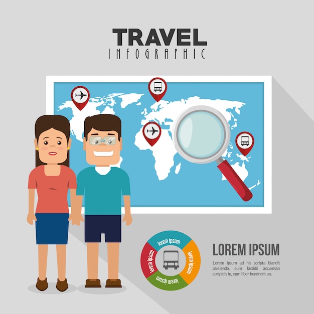 travel infographic design 