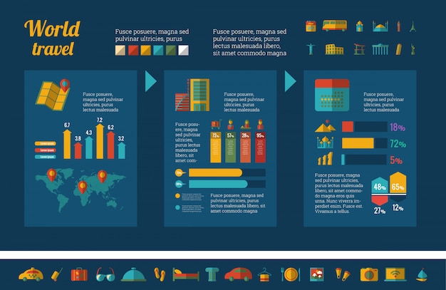 Travel Infographic Template.