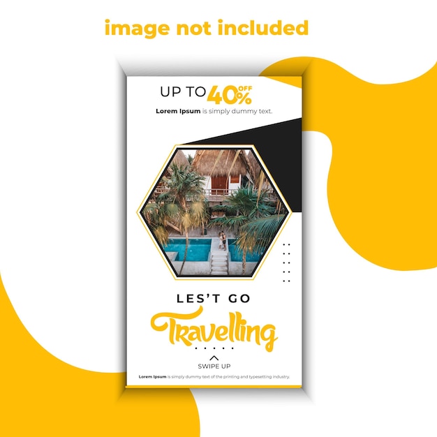 Travel instagram stories template