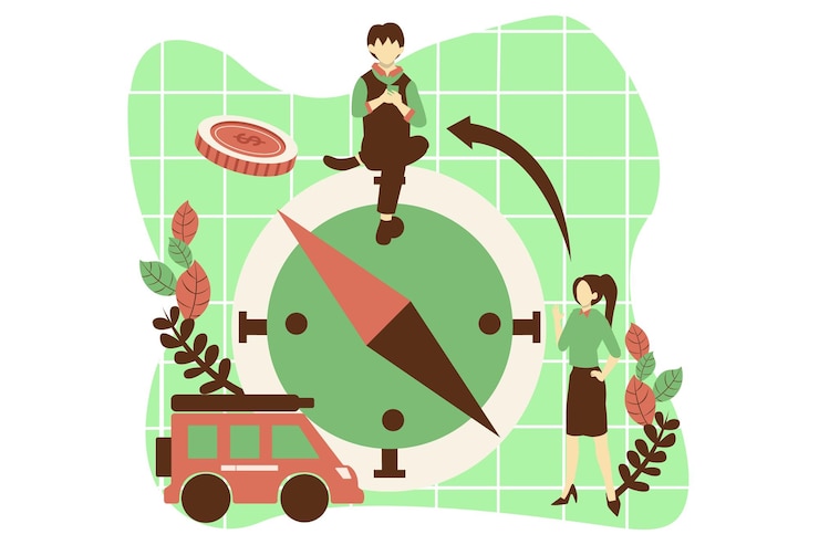 Vector travel kit flat design illustration