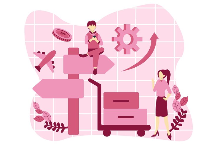 Vector travel kit flat design illustration