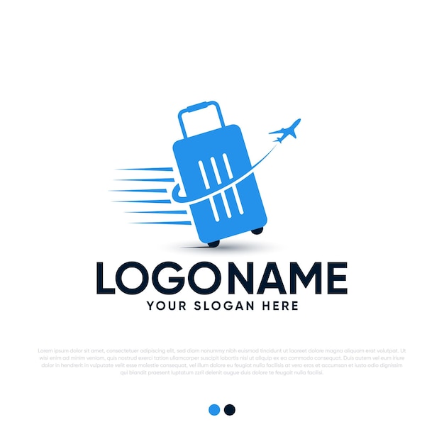 Vector travel logo design premium vector