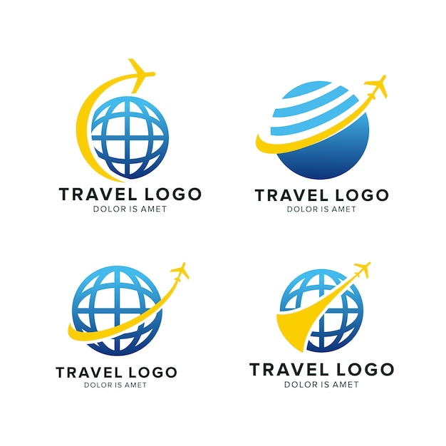 Modello di progettazione del logo di viaggio