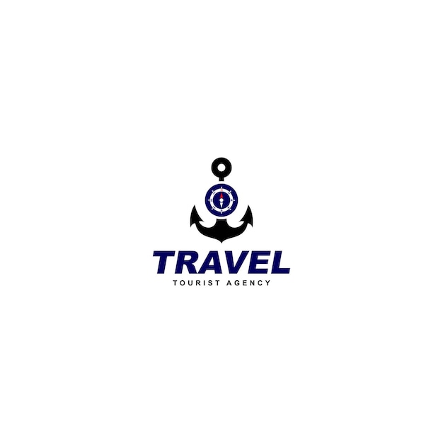 Vector travel logo design tourist logo agency logo design