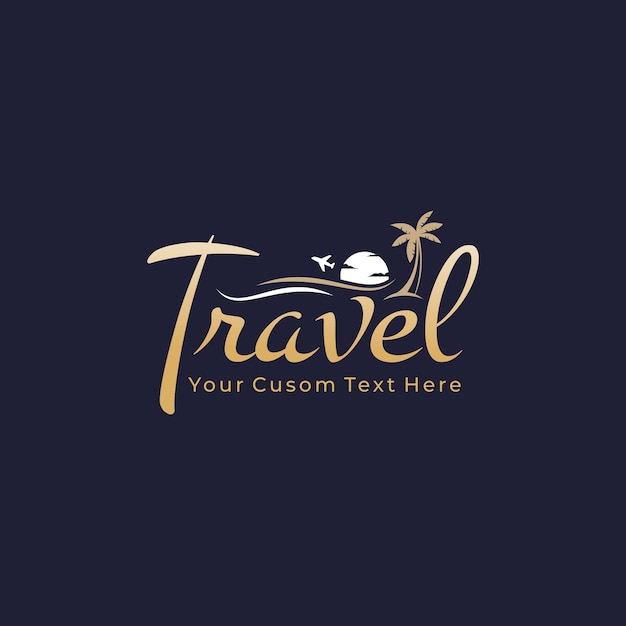 Vector travel logo design