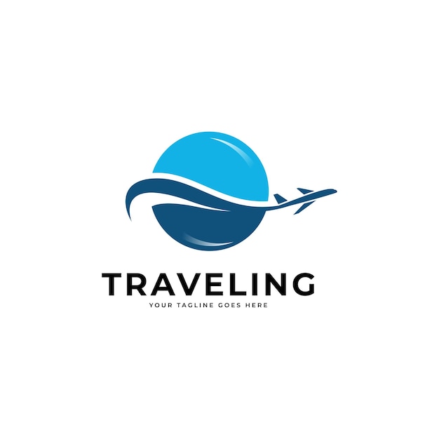 Шаблон вектора значка логотипа путешествия.