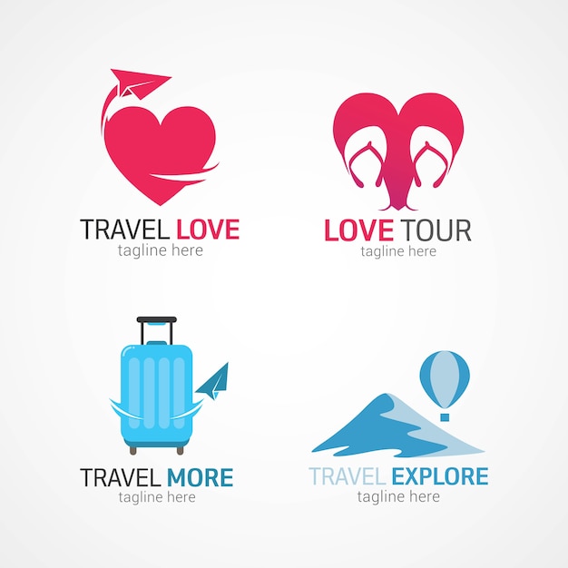 Vector travel logo template