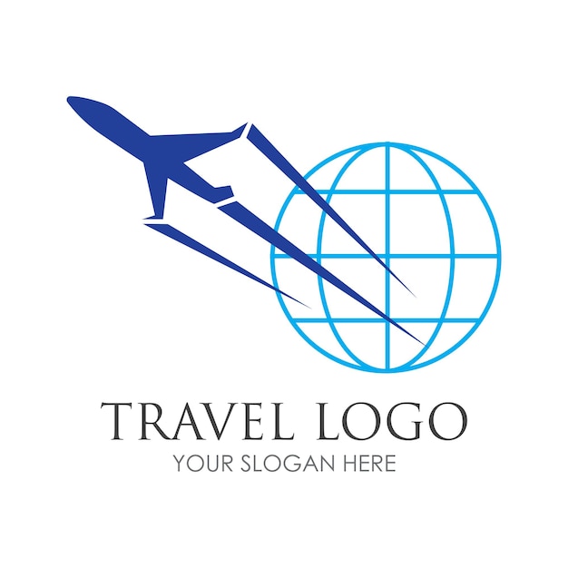 Travel logo vector icon design templatevector