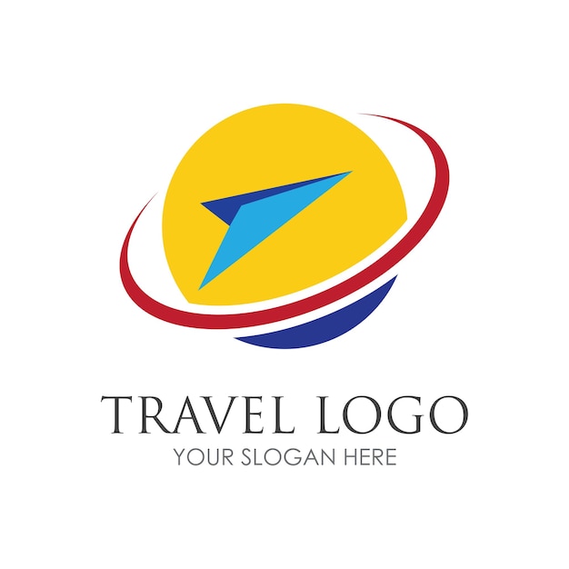 Vettore di viaggio logo icona design templatevector