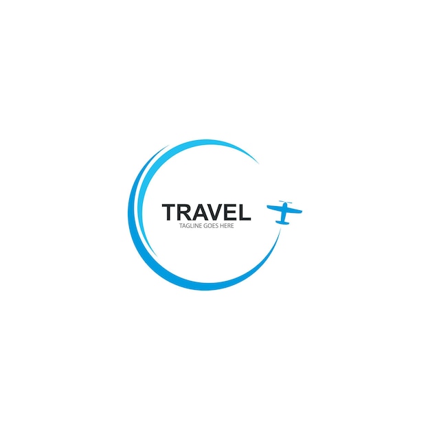 Travel logo vector icon template