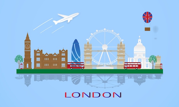 Travel to london concept